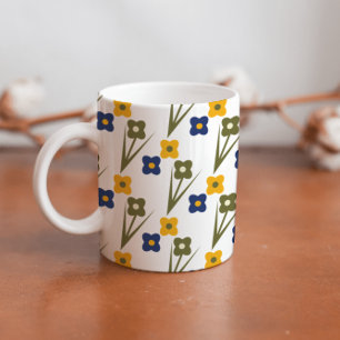 Taza De Café Floral Primaveral Bonita