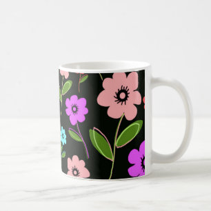 Taza De Café Floral retro