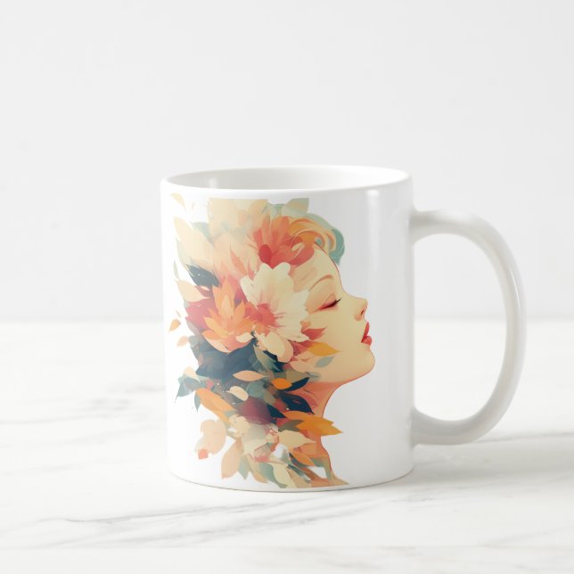 Taza De Café Floral Reverie (Derecha)