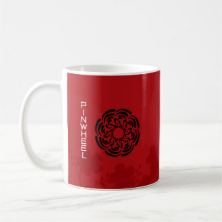 Taza De Café Floral roja audaz