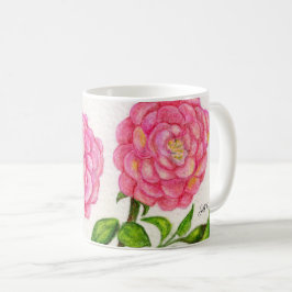 Taza De Café Floral rosa de rosas