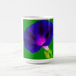 Taza De Café Floral Rosa-Púrpura Fulgoroso