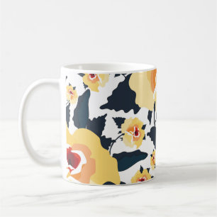 Taza De Café Floral seamless pattern with roses. seamless texti