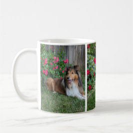 Taza De Café Floral Sheltie