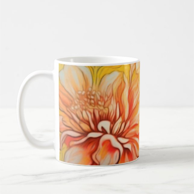 Taza De Café Floral suave (Izquierda)