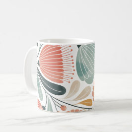 Taza De Café Floral Suave de Verano 