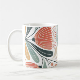 Taza De Café Floral Suave de Verano 