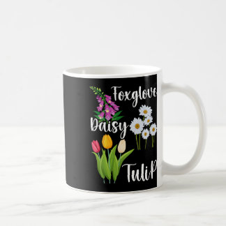 Taza De Café Floral Sutil Anti Trump Flores Digitalis Margarita