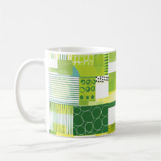 Taza de café floral tropical colorida – Flujo vibr