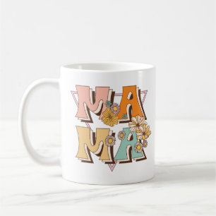 Taza De Café Floral Vintage Mama