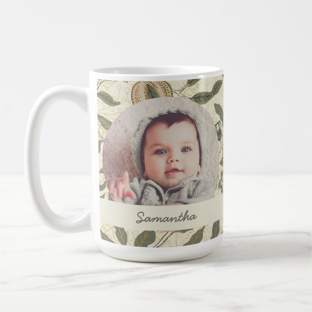 Taza De Café Floral virgen William Morris Fruit Art Nouveau (Izquierda)