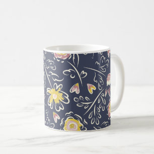 Taza De Café Floral Whirlwind