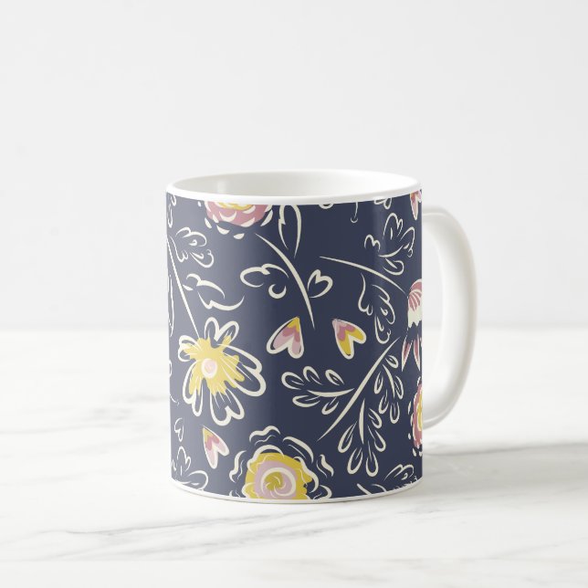 Taza De Café Floral Whirlwind (Anverso derecho)