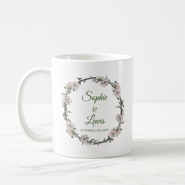 Taza De Café Floral Wreath (Izquierda)
