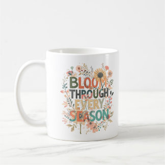 Taza De Café Florece en cada estación Boho