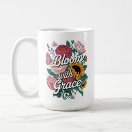 Taza De Café Florecer con Gracia