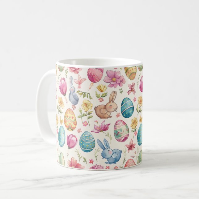 Taza De Café Florecer de primavera Pascua 6 (Anverso izquierdo)