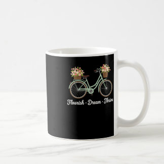 Taza De Café Florecer Sueño Prosperar Floral Bicicleta Trump Su