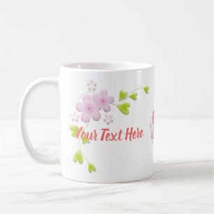 Taza De Café Florecimiento de cerezo Sakura al estilo Kawaii