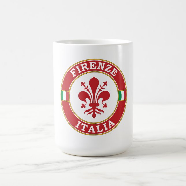 Taza De Café Florence Italy Circle Emblem (Centro)