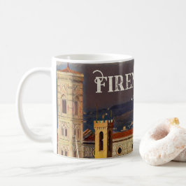 Taza De Café Florencia Viaje Vintage Florencia Florencia Floren