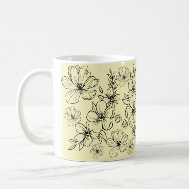 TAZA DE CAFÉ FLORES (Izquierda)