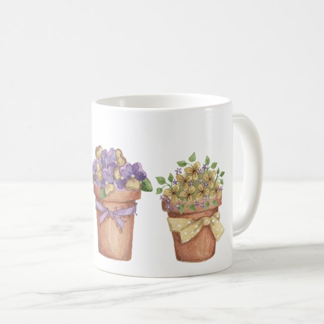 Taza De Café Flores (Anverso derecho)