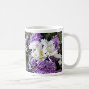 TAZA DE CAFÉ FLORES