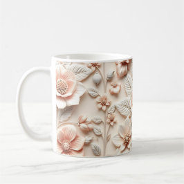 Taza De Café Flores 3D