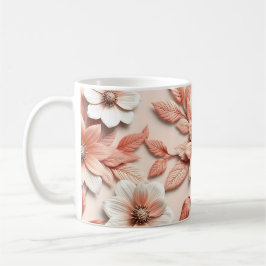 Taza De Café Flores 3D