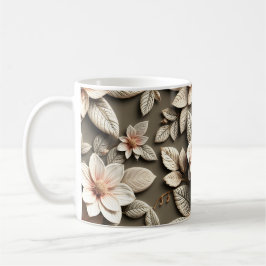 Taza De Café Flores 3D