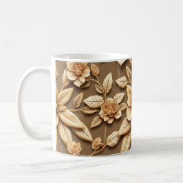 Taza De Café Flores 3D