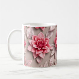 Taza De Café Flores 3D