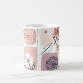 Taza De Café Flores a prueba de agua: Mug bellamente florecient