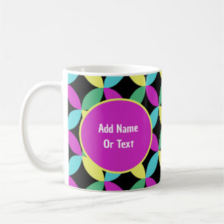 Taza De Café Flores abstractas de color cutáneo personalizadas
