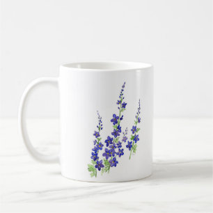 Taza De Café Flores acuáticas "Larkspur"