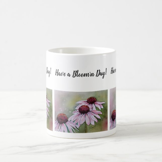 Taza De Café Flores acuáticas rosadas (Centro)