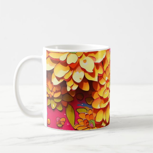 Taza De Café Flores amarillas (Izquierda)