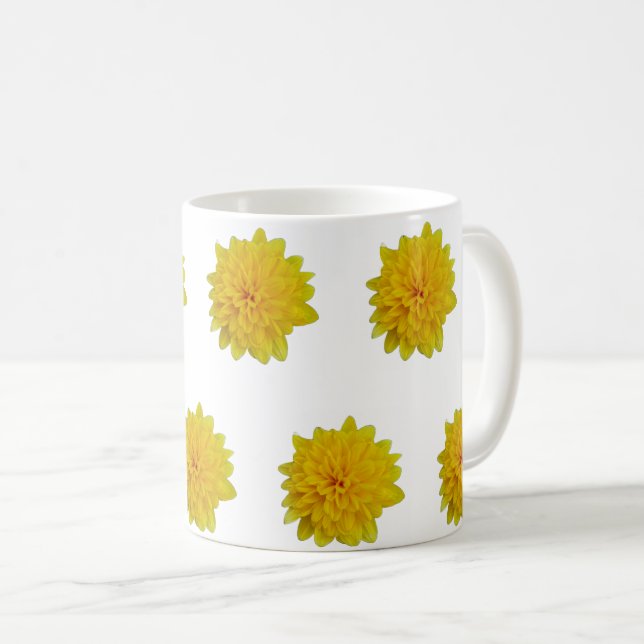 Taza De Café Flores amarillas (Anverso derecho)