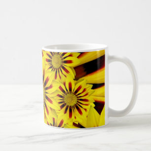 Taza De Café Flores Amarillas Brillantes