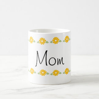 Taza De Café Flores amarillas de la mamá