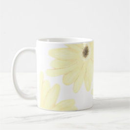 Taza De Café Flores Amarillas Tranquilas en la Mañana