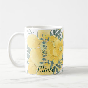 Taza De Café Flores amarillas y soleadas