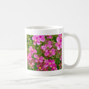 Taza De Café Flores anémicas japonesas rosadas