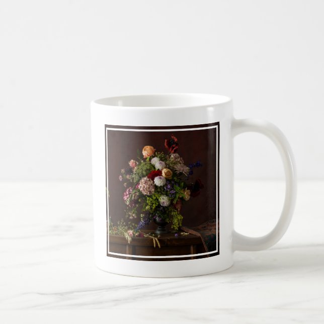 Taza De Café Flores | Arreglo floral (Derecha)