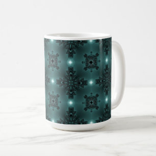 Taza De Café Flores artdeco en tazón de café de estilo retro