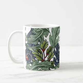 Taza De Café Flores, arte deco, moderno, sin costura.