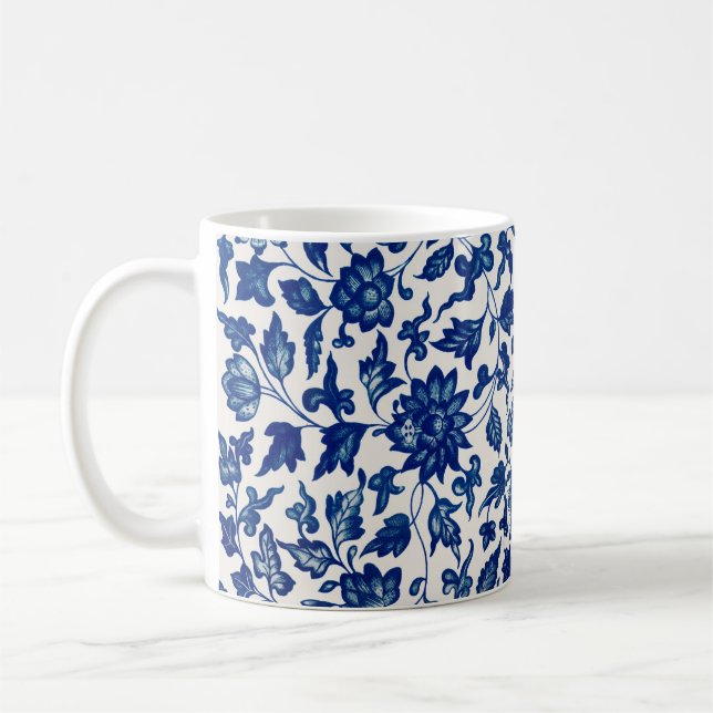 Taza De Café Flores azules (Izquierda)
