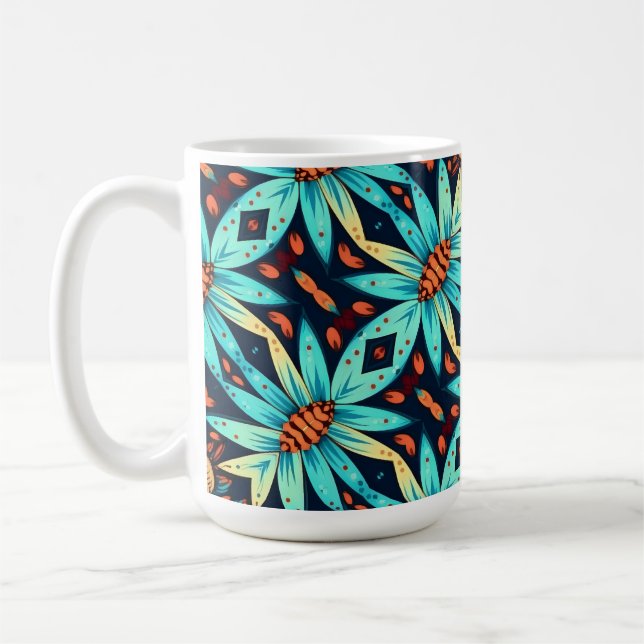 Taza De Café Flores azules (Izquierda)