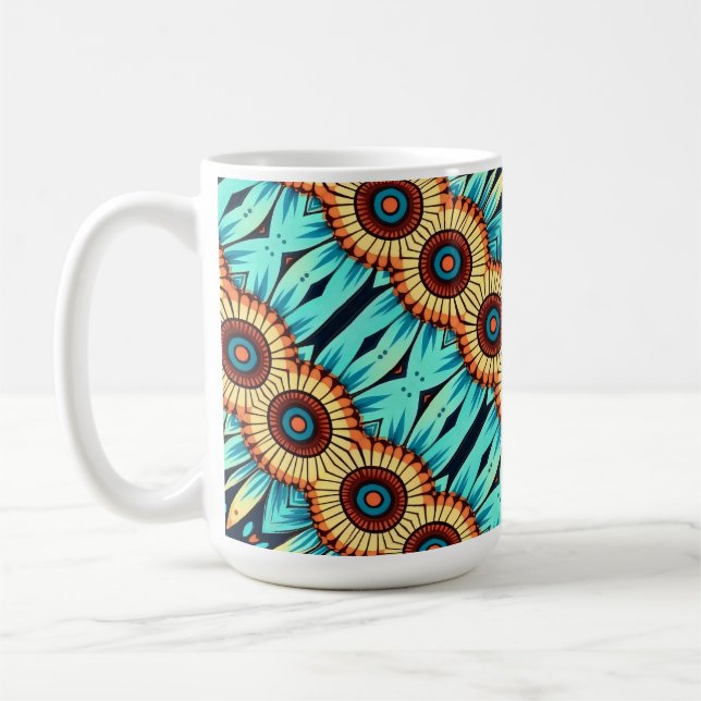 Taza De Café Flores Azules (Izquierda)